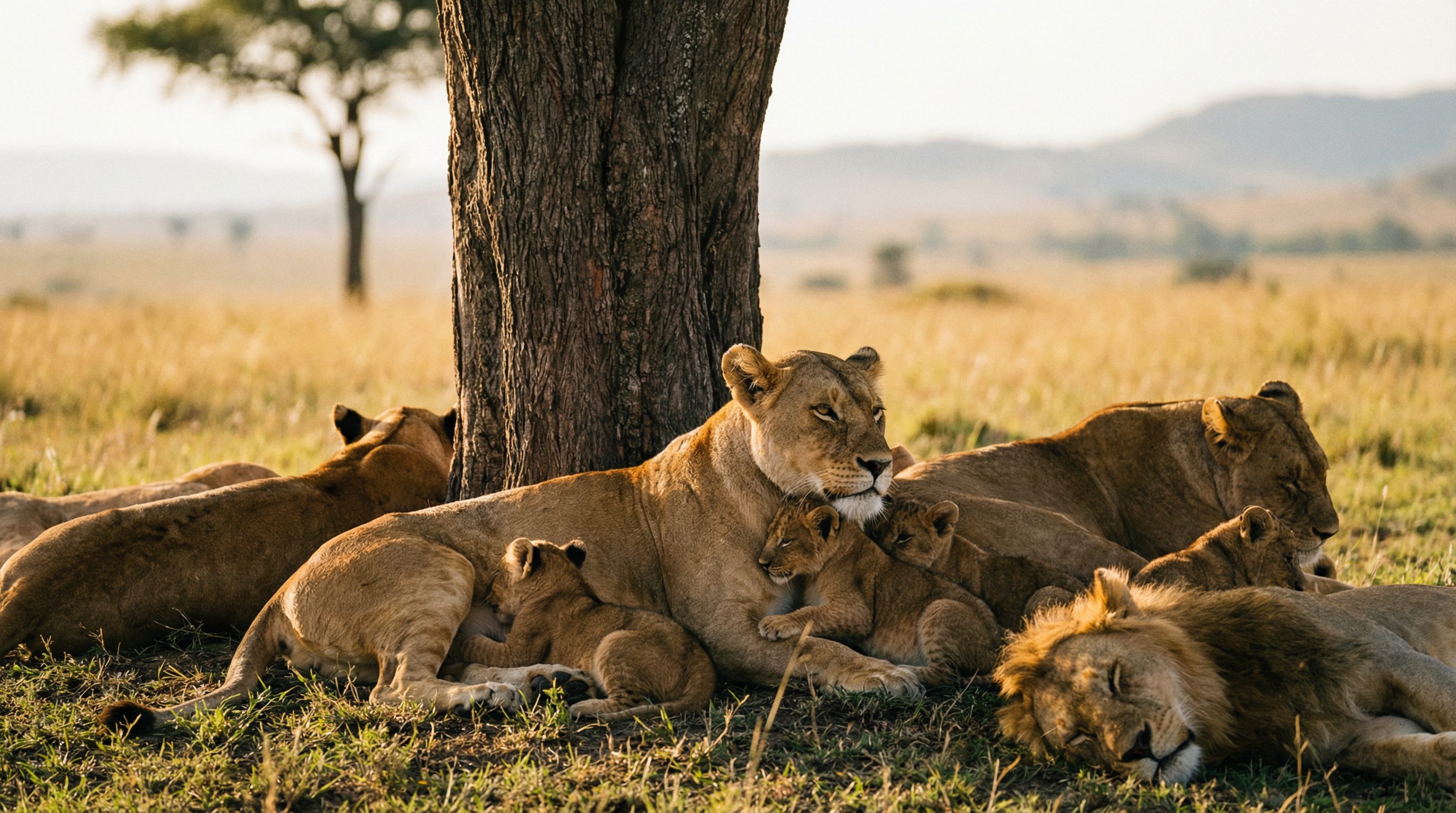 花色堂视频：非洲狮群日常生活纪录片