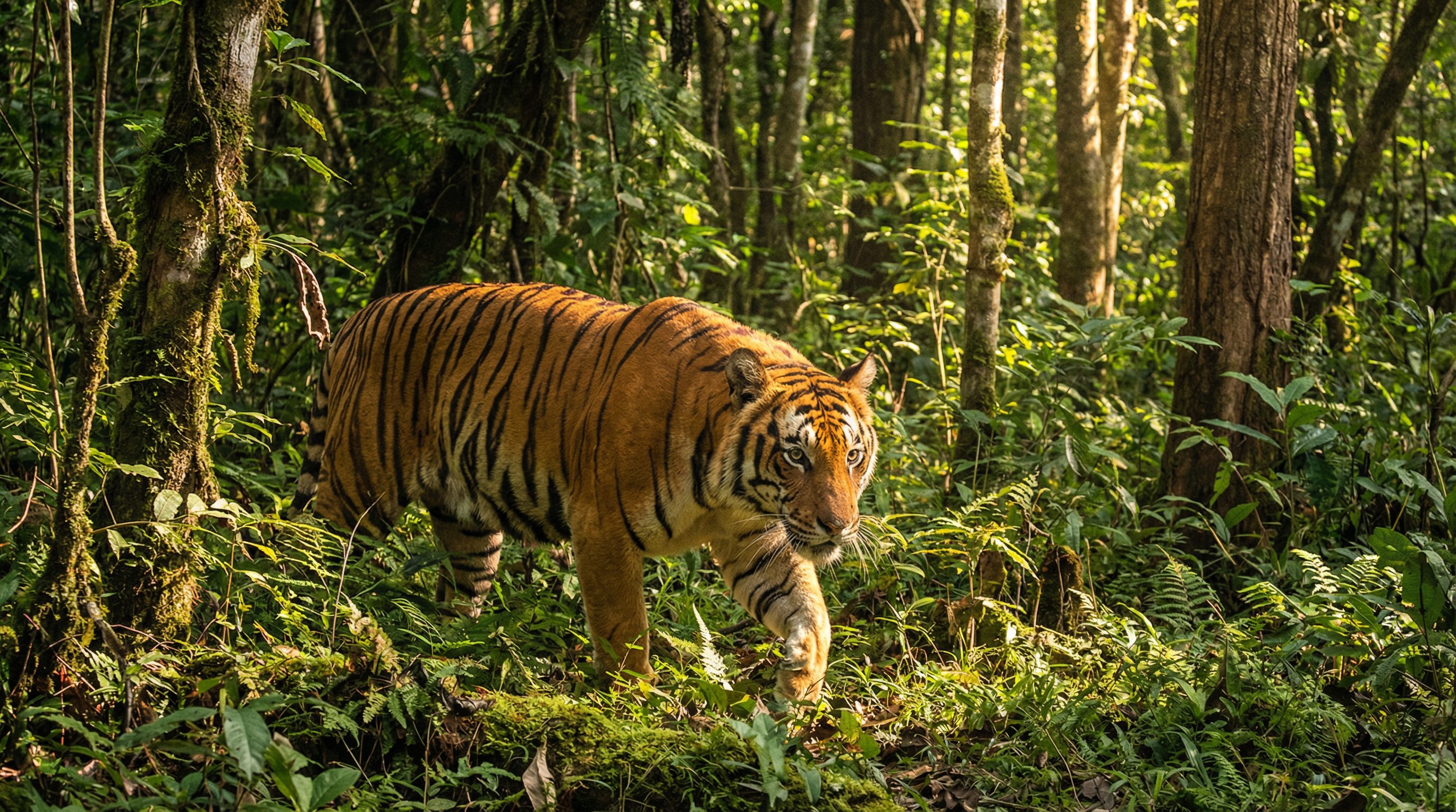 花色堂视频：孟加拉虎丛林巡视视频